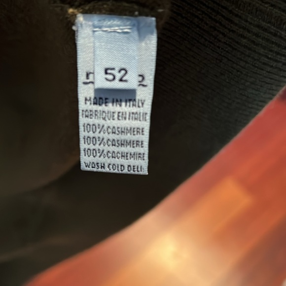 Malo EU size 52 like new green zip up sweater 100% cashmere - Picture 5 of 7